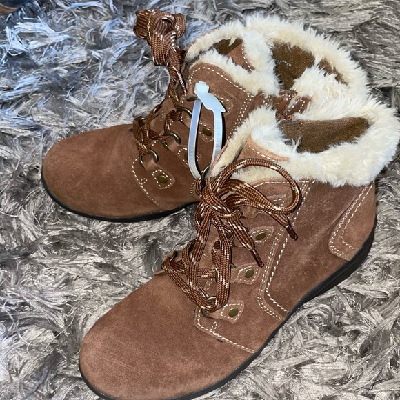 Earth Origins Water Resistant Suede Ankle Boots - Cooper style #A258457 - Picture 7 of 10